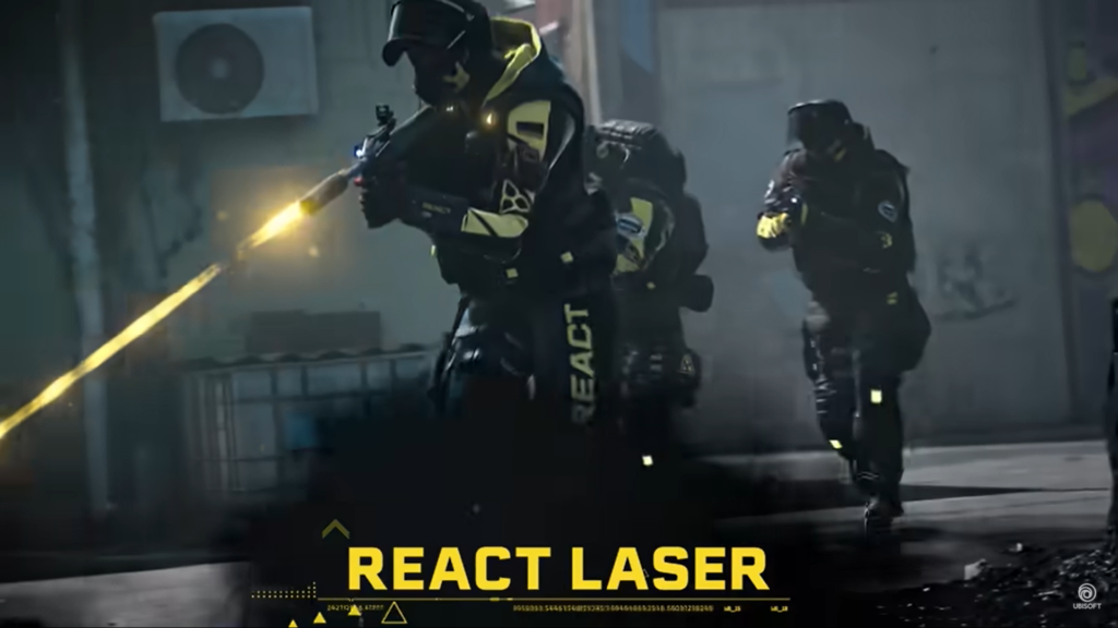 React laser