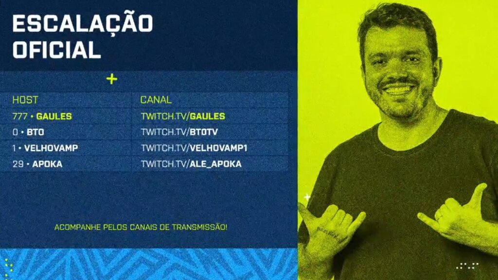 Gaules e Ronaldo Fenômeno anunciam transmissão do Carioca na Twitch