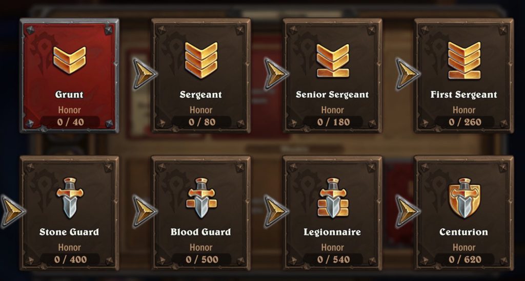 Alterac Valley Honor Reward Track