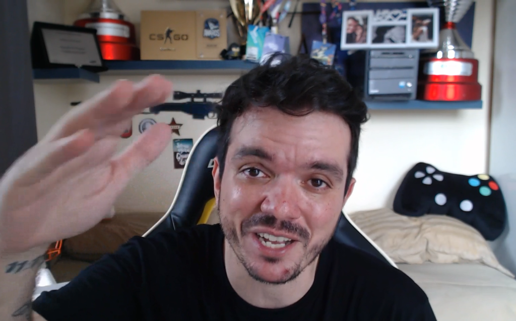 Known for his massive Brazilian audience, Gaules mostly streamers CS: GO. He is 2nd in our list of Top Twitch Streamers of 2021.