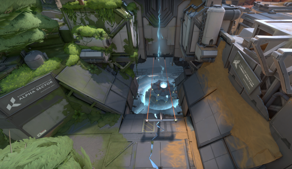 Special technology at Fracture, a valorant Map.