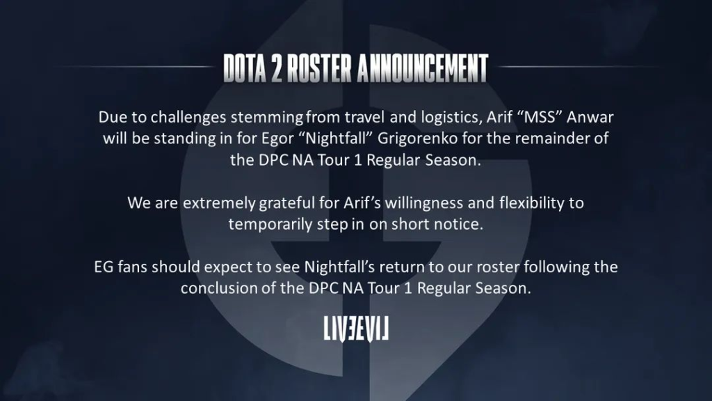 Evil Geniuses announcement
