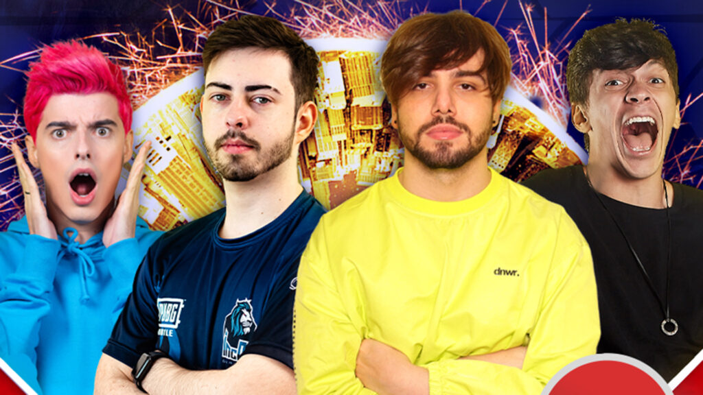 PUBG Mobile realiza showmatch entre T3ddy, Jean, Cocielo e Vitu2k no Aranhaverso