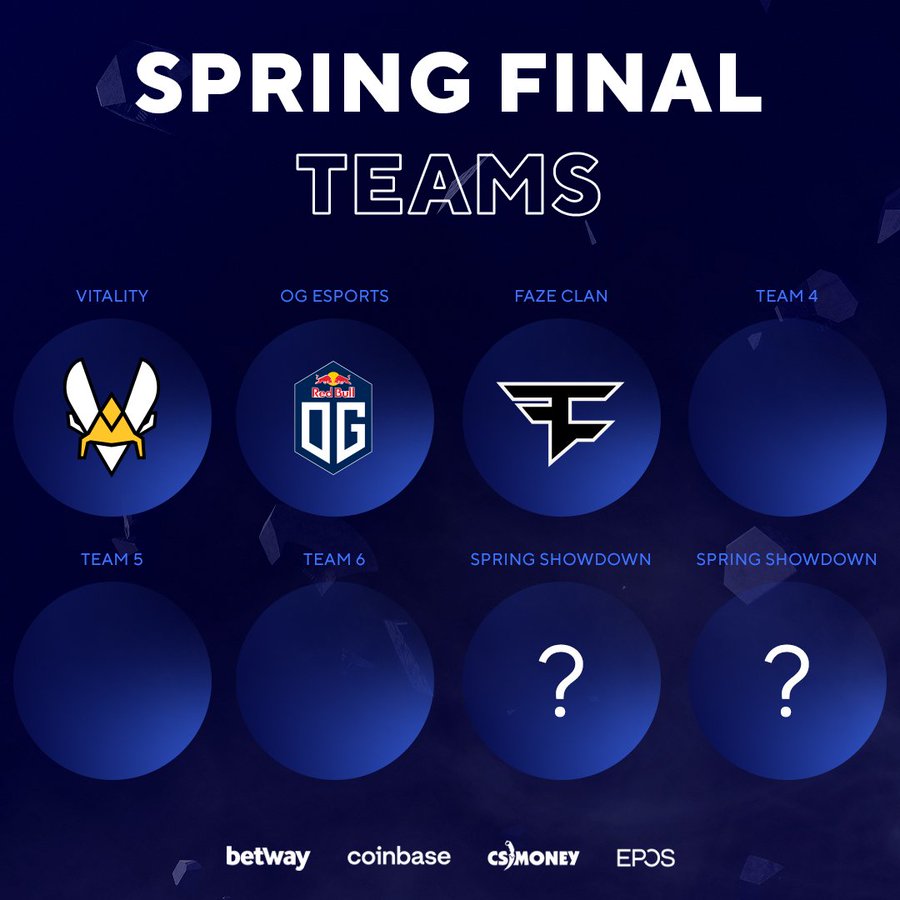 FaZe, OG and Vitality first teams to qualify for BLAST Premier Spring Finals 2022