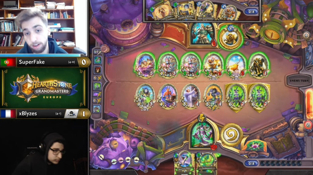 SuperFake versus xBlyzes in Hearthstone Grandmasters 