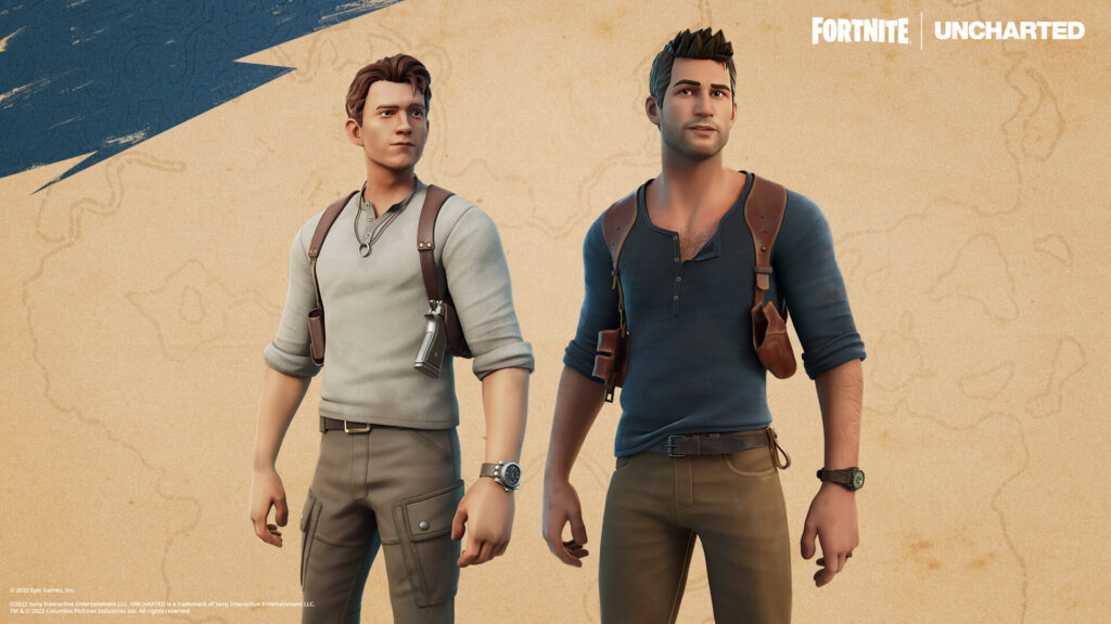 ‘Uncharted’ meets Fortnite! Drop on the Island as Nathan Drake or Chloe Frazer