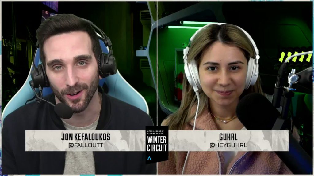 Fallout and HeyGuhRL castig in the ALGS Winter Circuit.