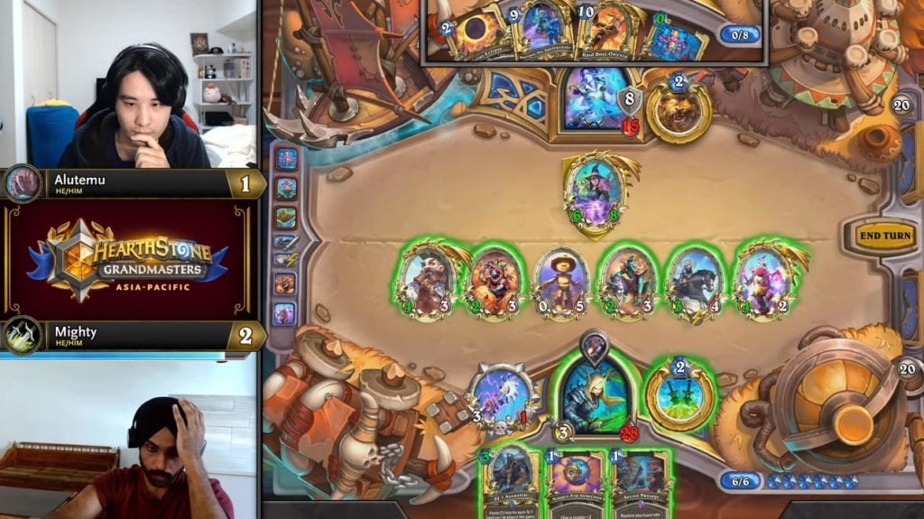Alutemu versus Mighty at the 2022 Hearthstone Grandmasters Playoffs