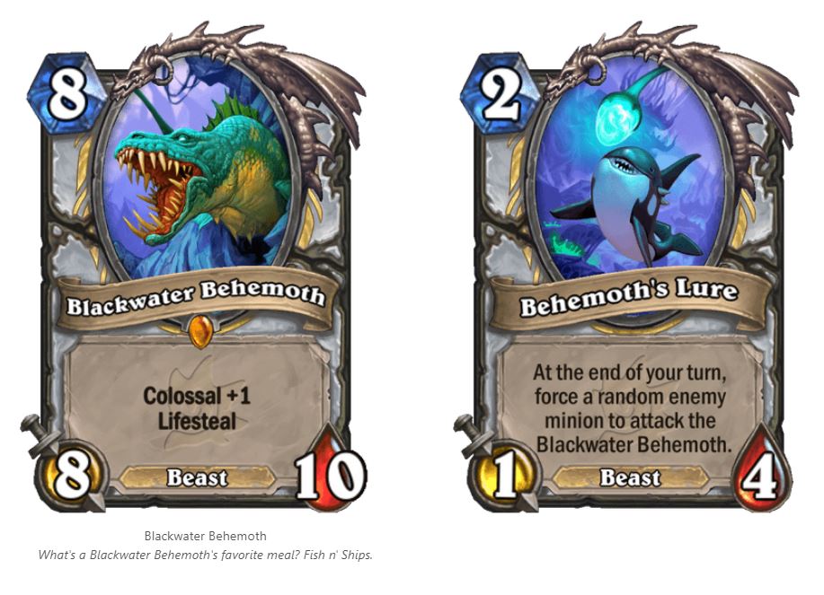 Blackwater Behemoth Priests new Colossal Legendary Minion  Hearthstone Colossal