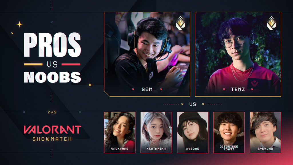 Pros VS Noobs event featuring SEN TenZ, NRG som versus Valkyrae, Sykkuno a smashing success