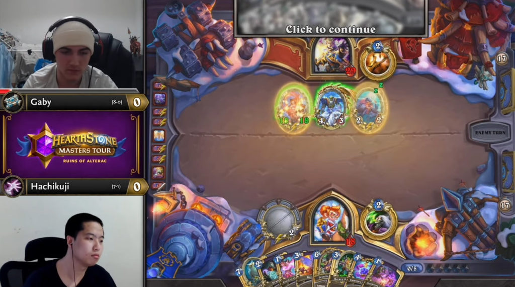 Gaby versus Hachikuji at Hearthstone Masters Tour Ruins of Alterac