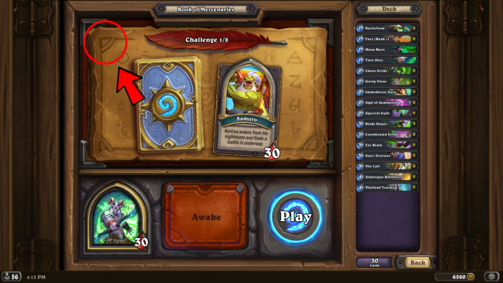 Alterac Valley's first Puzzle entrance in Kurtrus Book of Mercenaries Hearthstone Onyxia Puzzle
