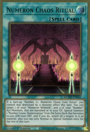 Numeron Chaos Ritual Spell Card