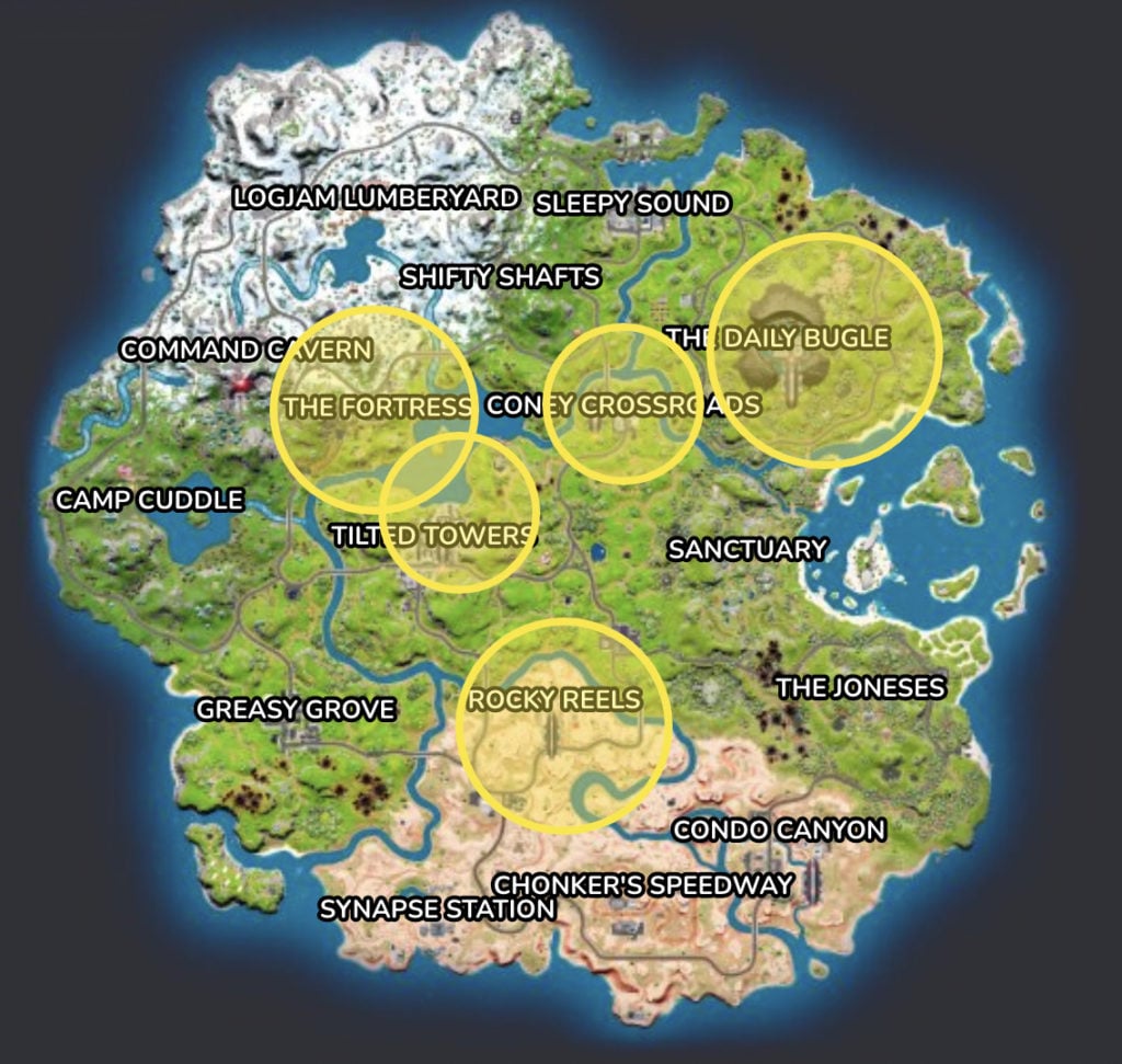Fortnite Tank locations