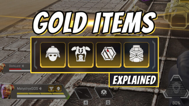 Apex Legends Gold Items explained: Backpack, Helmet, Armor, Knockdown Shield and Attachments