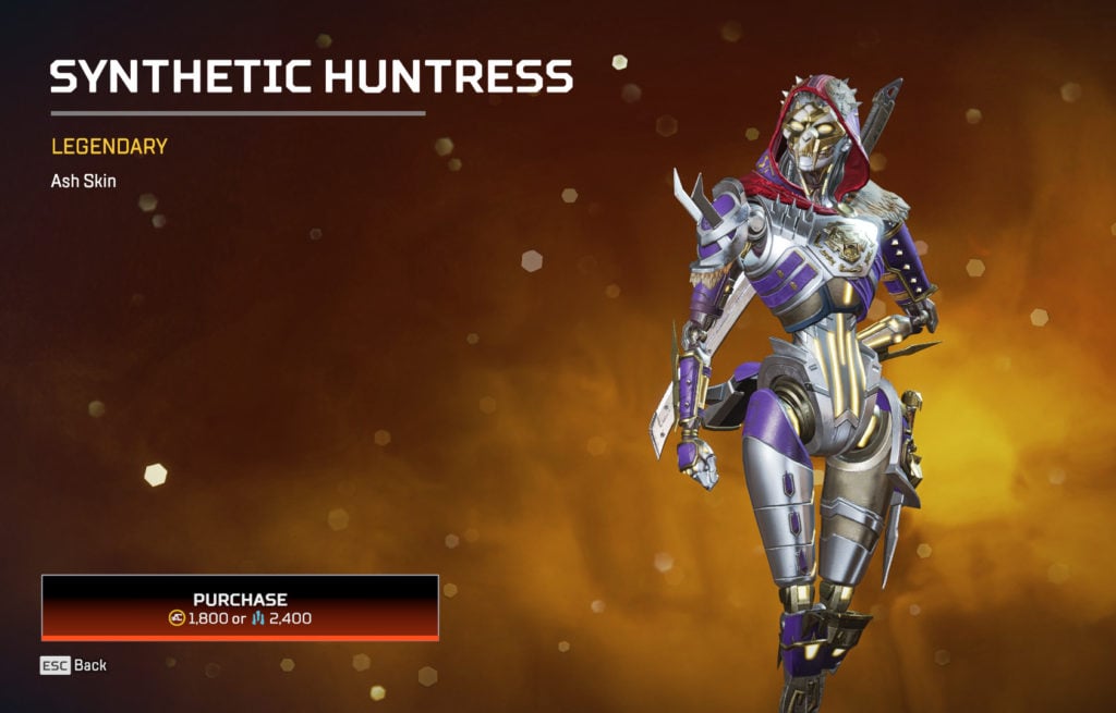Warriors event skin - Synthetic Huntress