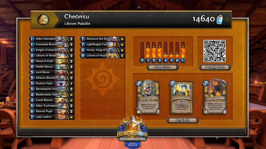 Che0nsu's Libram Paladin deck in Hearthstone