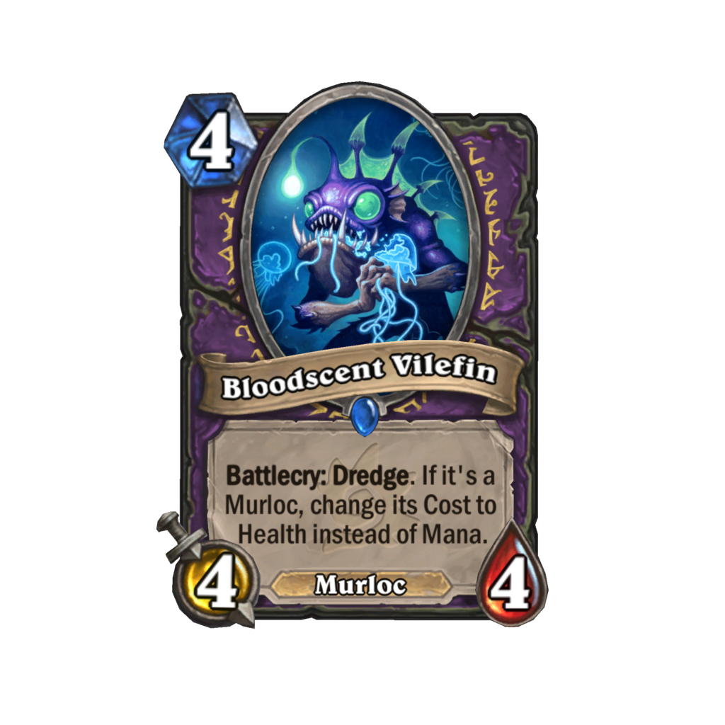 Bloodscent Vilefin in Hearthstone Voyage of the Sunken City