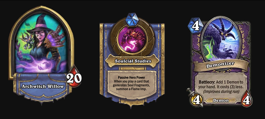 Archwich Willow Treasure and Hero Power selection