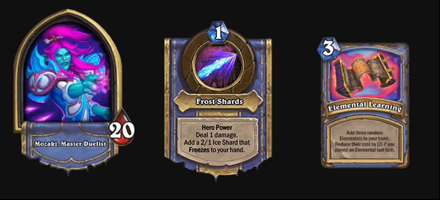 Mozaki Treasure and Hero Power selection