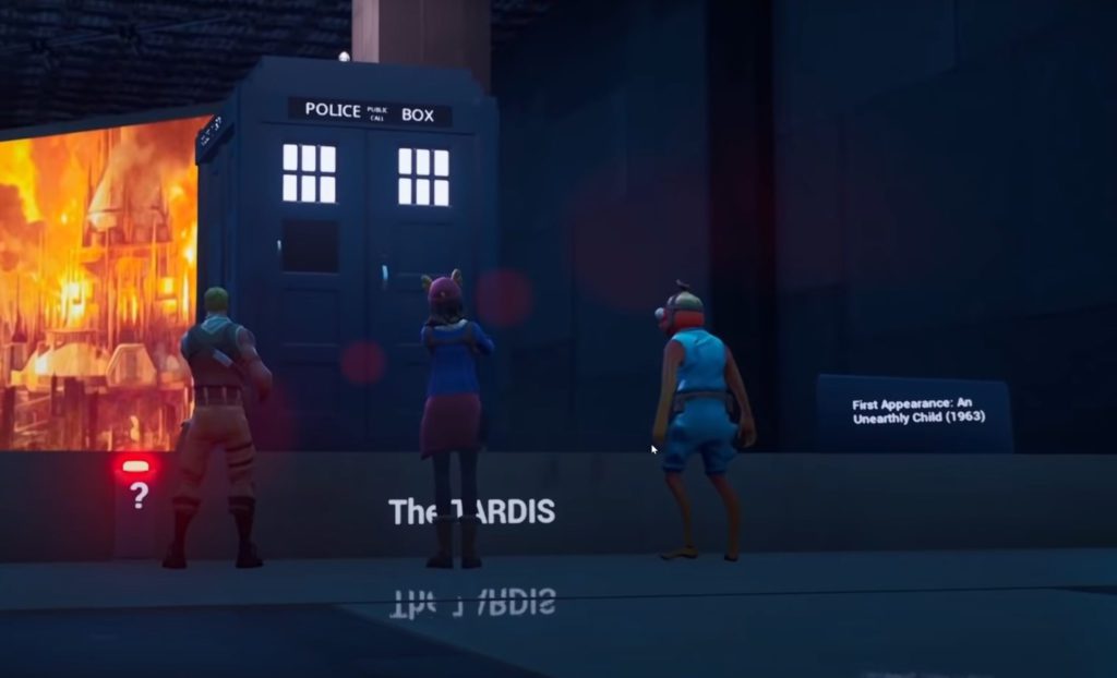 Doctor Who enters Fortnite and players have to help repair Tardis in one of their first missions.