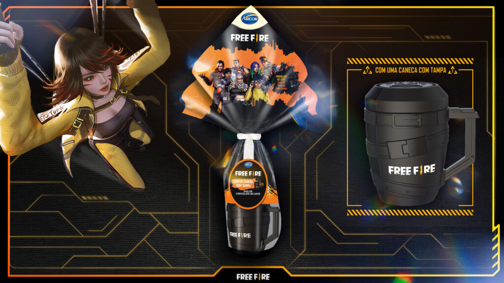 Garena e Arcor lançam ovo de Páscoa temático de Free Fire