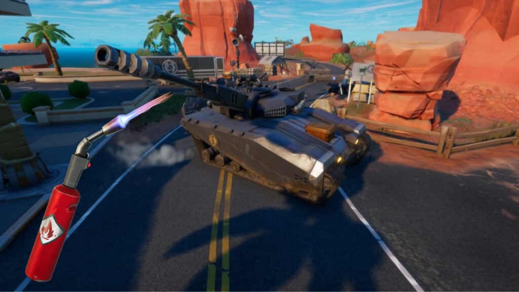 A Fortnite Tank can be repaired