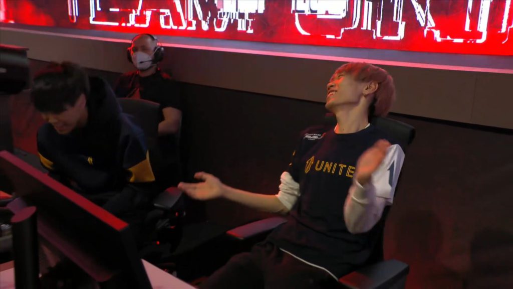 Team Unite celebrate a victory