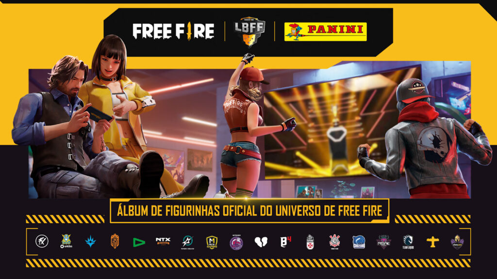 Garena e Panini lançam álbum de figurinhas dedicado ao universo do Free Fire