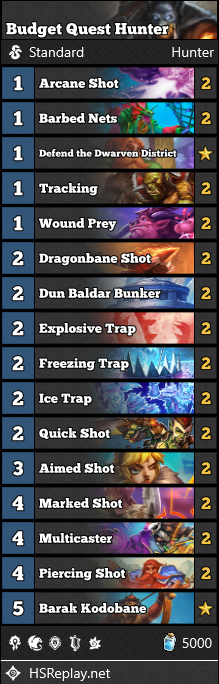 Quest Hunter Hearthstone