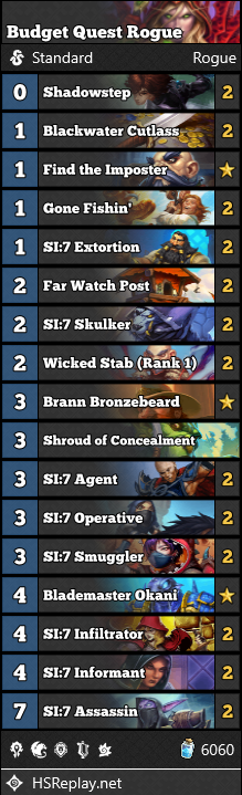 Quest Rogue Hearthstone