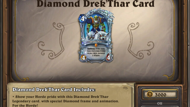 The Drek’thar problem in Hearthstone, is it not nerfed because of money?