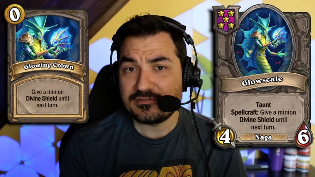 Glowscale card reveal for Hearthstone Battlegrounds
