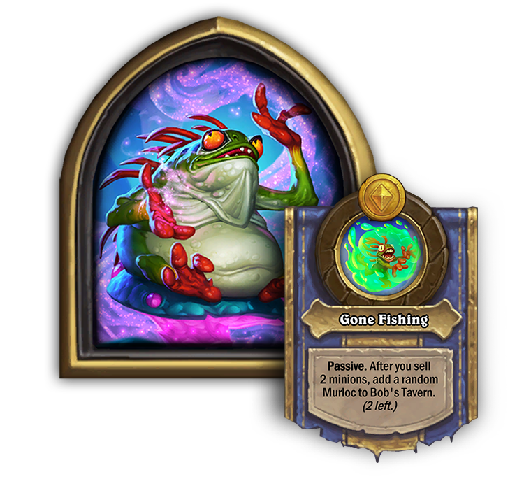 Hearthstone Battlegrounds Nerfs Fungalmancer Flurgl (Gone Fishing hero power)