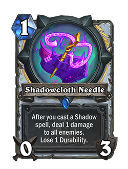 Hearthstone Buffs Patch 23.2.2 Shadowcloth Needle