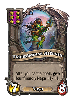 Tidemistress Athissa in Hearthstone Battlegrounds