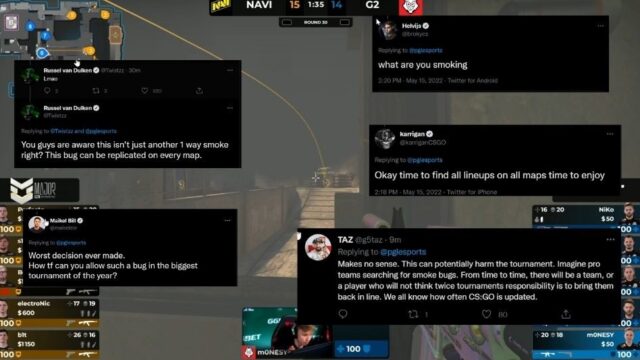 PGL allows Smoke bug at CS: GO Major; Pro players react with shock and disbelief