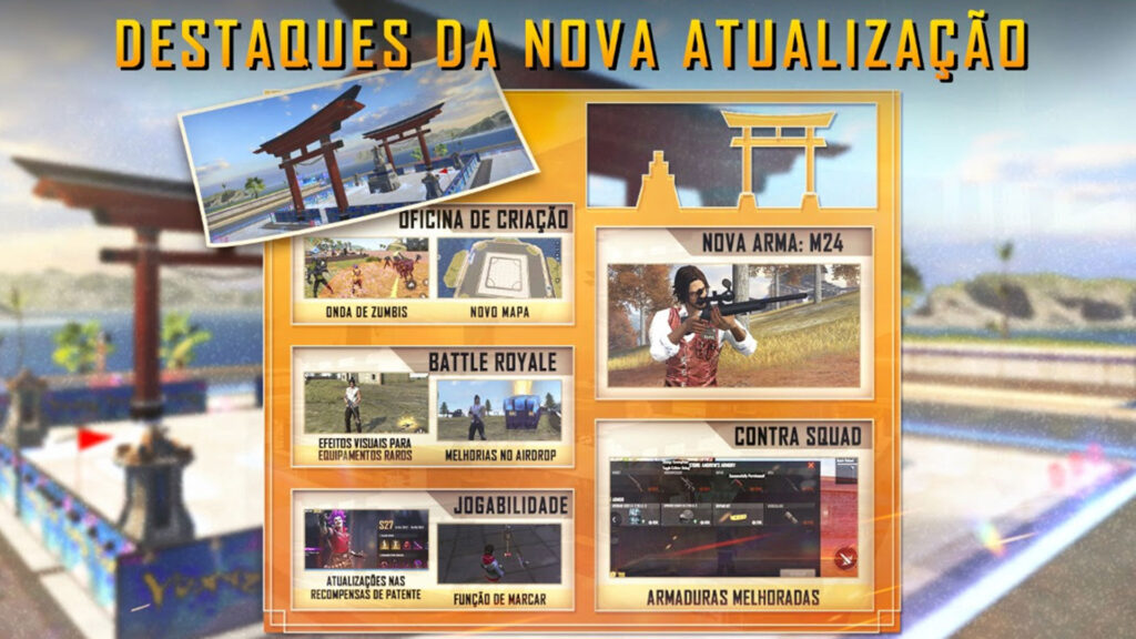 Nova atualização chega ao Free Fire com novidades na Oficina de Criação e nas ranqueadas