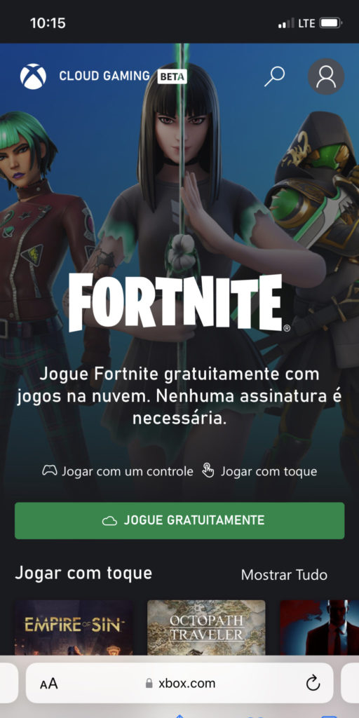 como-jogar-fortnite-no-iphone