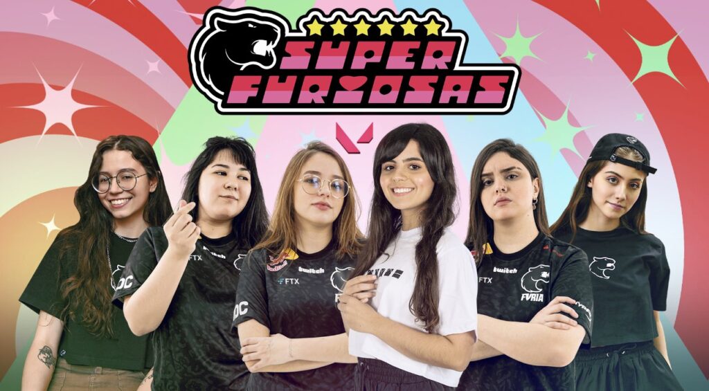 Streamers da FURIA irão disputar a fase qualificatória do Game Changers