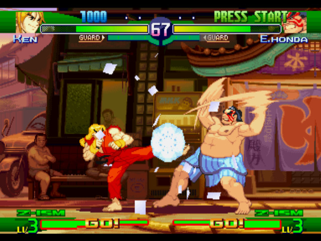 Street Fighter Alpha screenshot Ken vs E-Honda