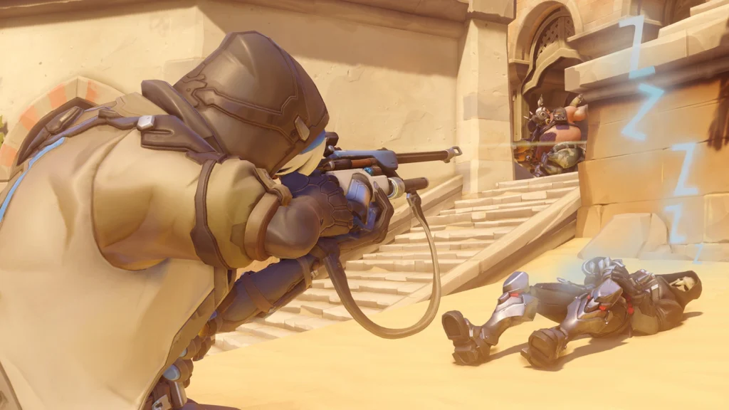 Ana's Sleep dart is a high-skill ability that the developers have considered while designing abilities for Moira in Overwatch 2.
