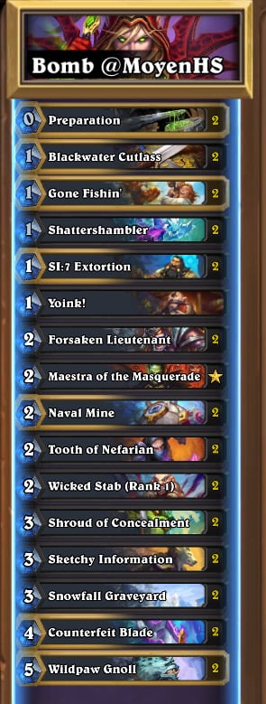 Combo Deck - Mine Bomb Rogue