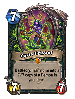 Hearthstone patch Caria