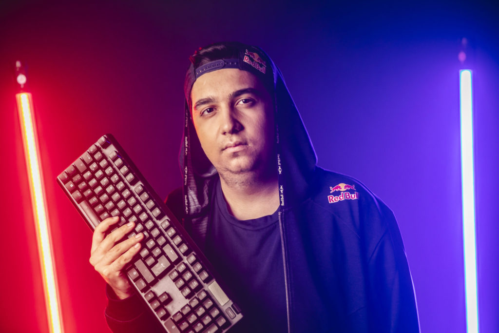 cNed with his keyboard