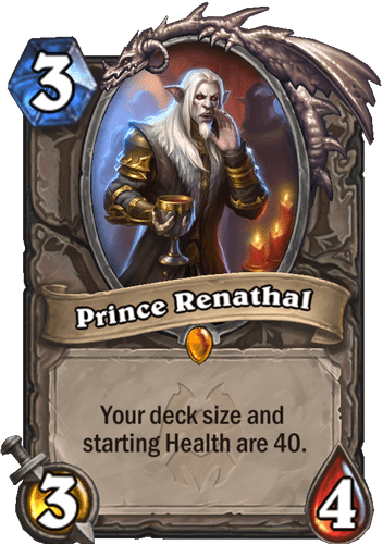 Prince Renathal - Murder at Castle Nathria Hearthstone