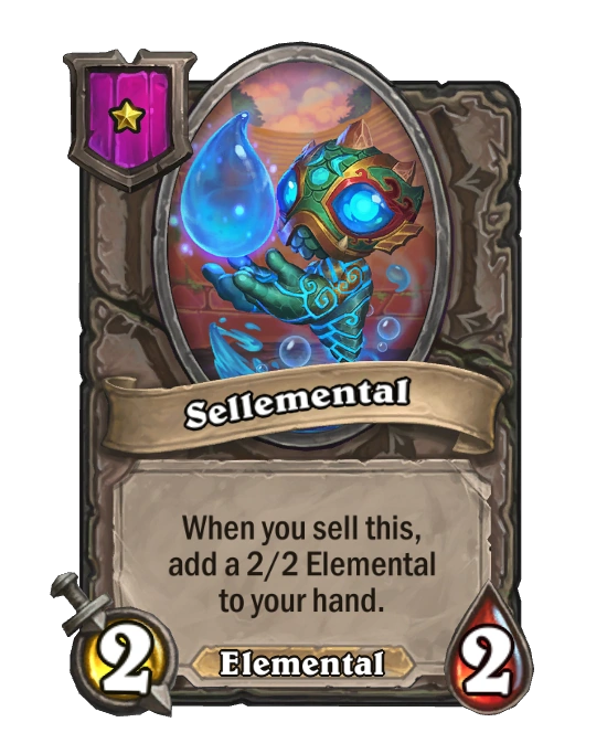 Sellemental - Hearthstone Battlegrounds Token