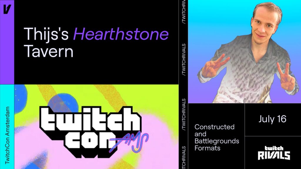 Hearthstone is back at TwitchCon with Thijs’ Twitch Rivals $40K event featuring Constructed and Battlegrounds