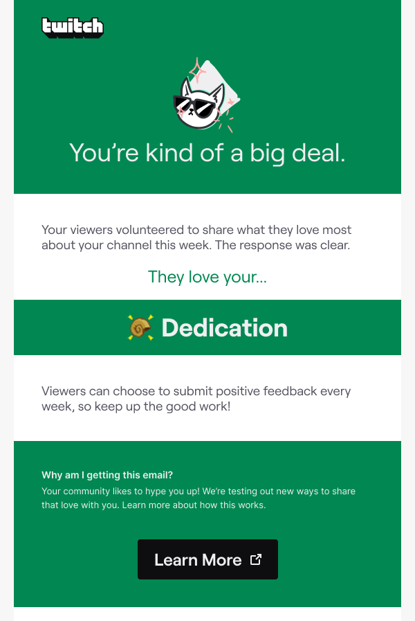 Twitch Feedback Summary