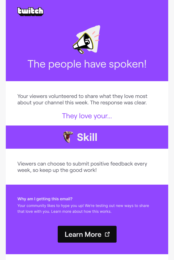 Twitch Feedback Summary